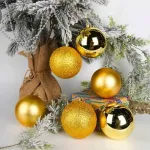 Bolas De Navidad 6cm Adornos Navideños Tubo X20 Esferas