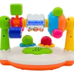 Set De Actividades Musical Sonajero Con Luz Para Bebe Color Blanco