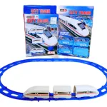 Tren Bala Juguete Pista Alta Velocidad Con Vías Y Sonidos Color Blanco