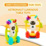 Sonajero Para Bebes Maraca Astronauta Didáctico Color Blanco