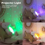 Peluche Unicornio Con Luz Y Musica Juguete Proyector Bebe