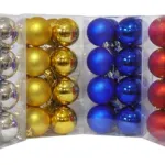 Adornos Navideños Set Bolas De Navidad 5cm X80 Unidades