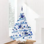 Arbol Navidad Montañes Deluxe Blanco 1.80mt Adornos Deco