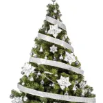 Arbolito De Navidad Tronador De Lujo 2,10m Kit 60 Plata Deco