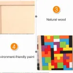 Puzle Tetris, 100% Madera, 40 Piezas, Top Gift Challenge