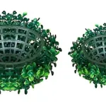 Media Esfera Decoracion Cesped Artificial Arbusto 25cm
