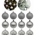Bolas De Navidad 6cm Adornos Navideños Tubo X20 Esferas