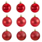 Bolas De Navidad 6cm Adornos Navideños Tubo X20 Esferas