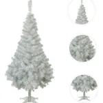 Árbol De Navidad Canadian Spruce Blanco/plata 2mts