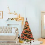 Arbol Navidad Tronador Lujo 1,80mt + Kit 60 Rojo Cybermonday
