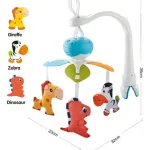 Movil Cunero Cuna Musical Giratorio Cochecito Bebe Animales