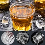 Set X6 Vasos De Vidrio Hexagonal 335ml Color Transparente