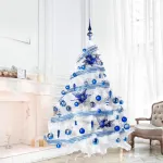 Arbol Navidad Montañes Deluxe Blanco 1.80mt Adornos Deco