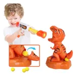Dinosaurio Con Pistola De Lanza Dardo Pelota Juego Al Blanco