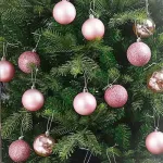 Bolas De Navidad 6cm Adornos Navideños Tubo X20 Esferas