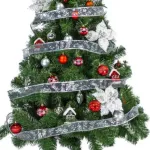 Arbol Navidad Tronador 1,50 + Kit 40 Rojo Plata Black Friday