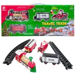 Pista Tren Navideño Luz Y Sonido Locomotora Vagones Juguete