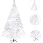 Árbol De Navidad Expreso Polar Tronador De Lujo 180cm Blanco