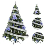Arbol Navidad Tronador 1,50mts Azul Plata X40 Cybermonday