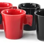 Set X4 Taza Francesa De Cerámica Para Café 85ml