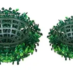 Media Esfera Decoracion Cesped Artificial Arbusto 25cm