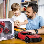 Auto Deportivo A Radio Control Remoto Con Efecto Humo Y Luz