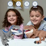 Dinosaurio T-rex Juguete Articulado Con Luz Y Sonido