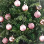 Bolas De Navidad 6cm Adornos Navideños Tubo X100 Esferas