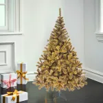 Arbol De Navidad Oregon De Lujo 2,10m Pie Metal Fabesa