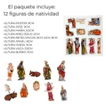 Pesebre Navideño Figuras Sagrada Familia Ceramica Artesanal