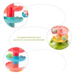 Tobogán De Pelotas Juguete Para Bebes Primera Infancia Color Multicolor