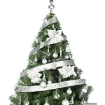 Arbolito Navidad Montañes Deluxe 1.30mts Decoración Plata 