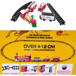 Pista Tren Navideño Luz Y Sonido Locomotora Vagones Juguete