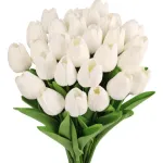 Tulipan Artificial Flores Artificiales Decoracion Ramo X20