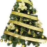 Arbolito Navidad Tronador De Lujo 1,50mts + Kit 40 Oro