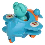 Animalitos En Avión Juguete Didáctico A Fricción Para Bebe
