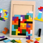 Puzle Tetris, 100% Madera, 40 Piezas, Top Gift Challenge