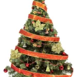 Arbolito Navidad Tronador Lujo 1,50m Kit 40 Rojo Oro Deco