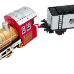 Pista Tren Navideño Luz Y Sonido Locomotora Vagones Juguete
