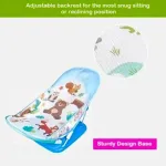 Silla De Baño Mecedora Plegable Bebe Pileta Bañera Color Celeste Mecedora Baño