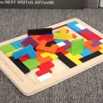 Puzle Tetris, 100% Madera, 40 Piezas, Top Gift Challenge