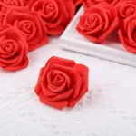 Mini Rosas Flores Artificiales Decoracion Pack X100