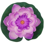 Flor De Loto Flotante Flores Artificiales Decoracion X1