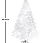 Arbol De Navidad Arbolito Pino Blanco Tronador De Lujo 1.50m Pie Metal Deco