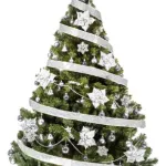 Arbolito De Navidad Tronador De Lujo 2,10m Kit 60 Plata Deco