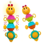 Sonajero Bebe Oruga Movil Luz Didactico Para Bebe