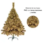 Arbol De Navidad Oregon De Lujo 1,20m Pie Metal Fabesa