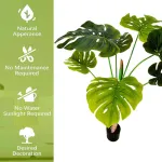 Planta Artificial Grande Monstera 115cm Deco Premium Color Verde