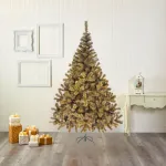 Arbol De Navidad Oregon De Lujo 2,10m Pie Metal Fabesa