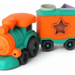 Tren Con Figuras Encastrables Juguete Eco Bioplastico